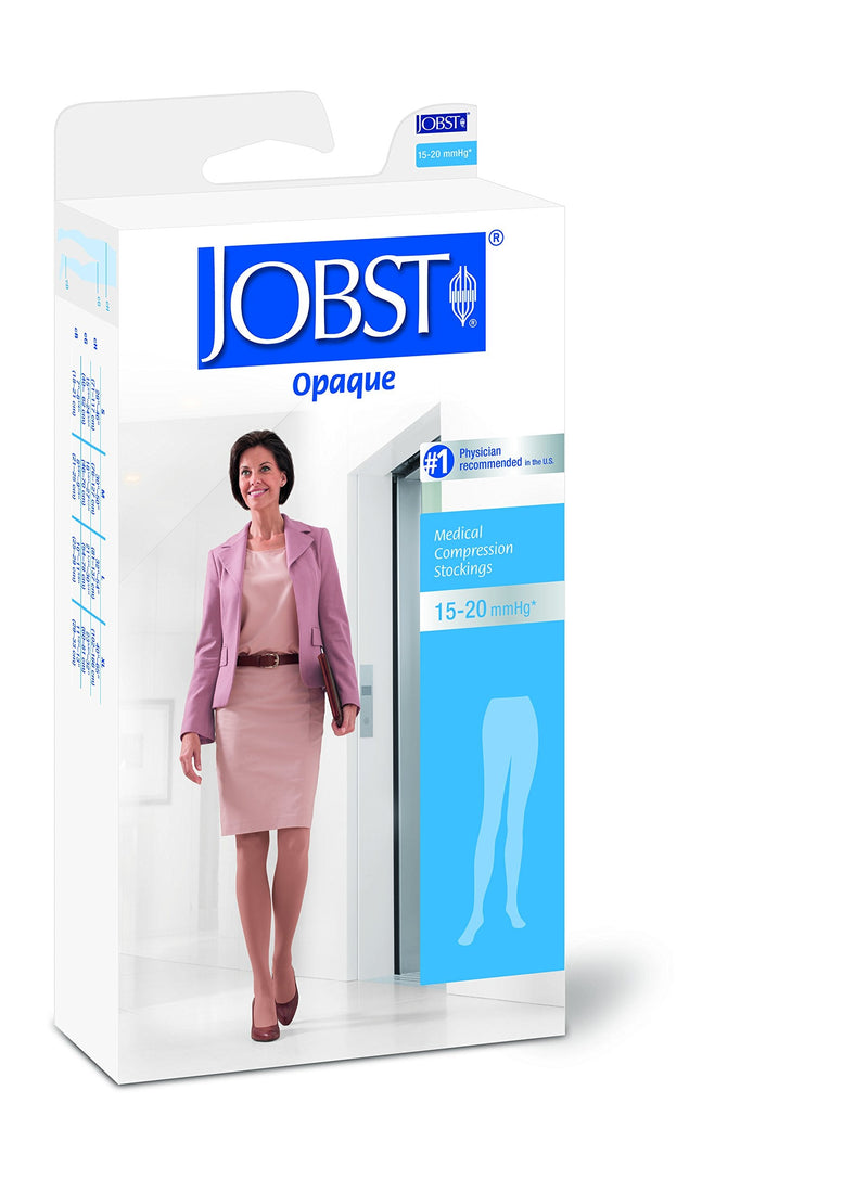 [Australia] - JOBST Opaque Waist High 15-20 mmHg Compression Stockings Pantyhose, Closed Toe, Small, Classic Black 
