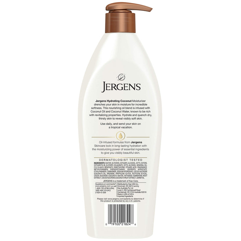[Australia] - Jergens Hydrating Dry-skin Lotion, Coconut, 16.8 oz 