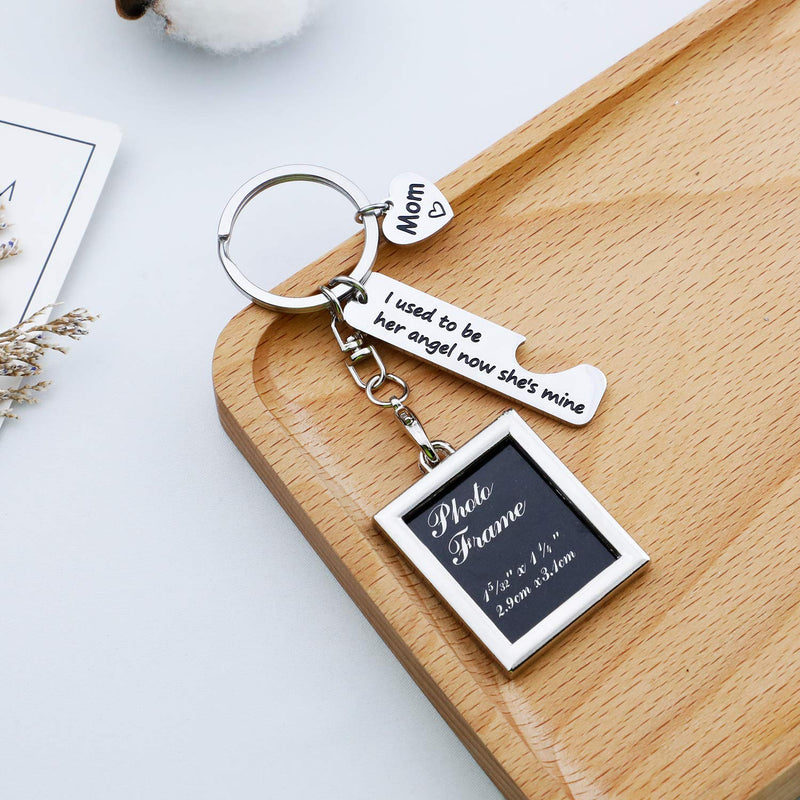 [Australia] - Memorial Keychain Memorial Dad Keychain Memorial Gifts Dad I Can't See You But I Know You are by My Side in Memory of Dad in Memory of Loved One Mom Sympathy Gift PF-Mom used to be 