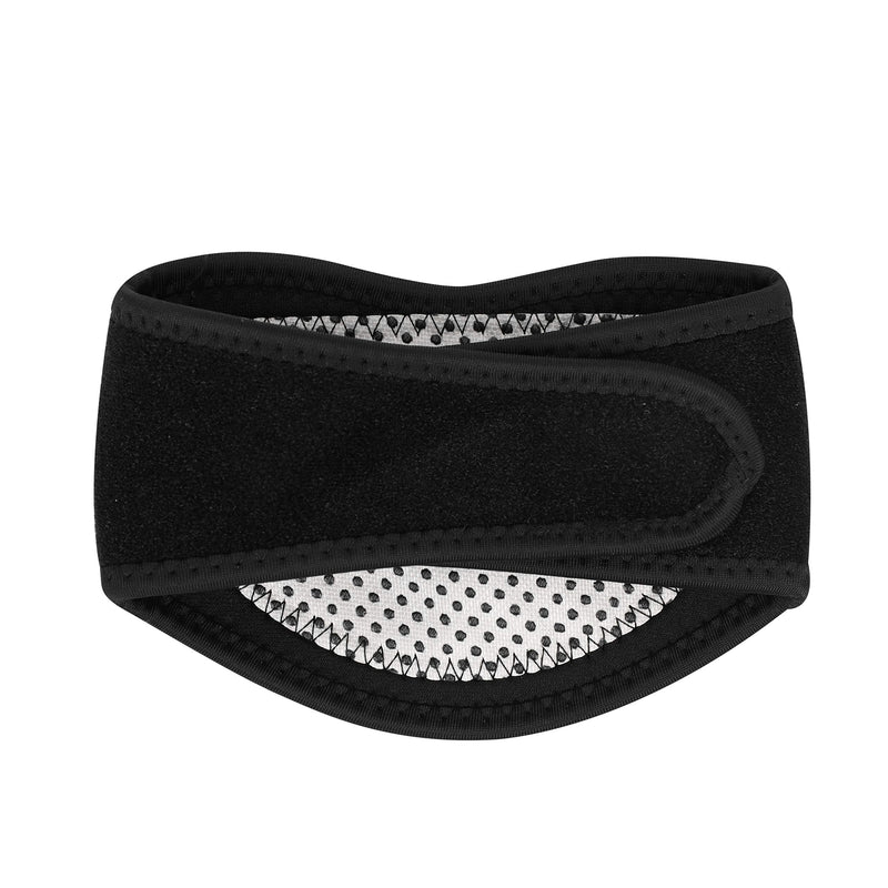 [Australia] - Adjustable Neck Support Brace Soft Compression Neck Protector Wrap Cervical Collar Breathable Physical Therapy Neck Brace Supports Pain Pressure Relief Sleeping Device for Chronic Neck Stiffness Black 