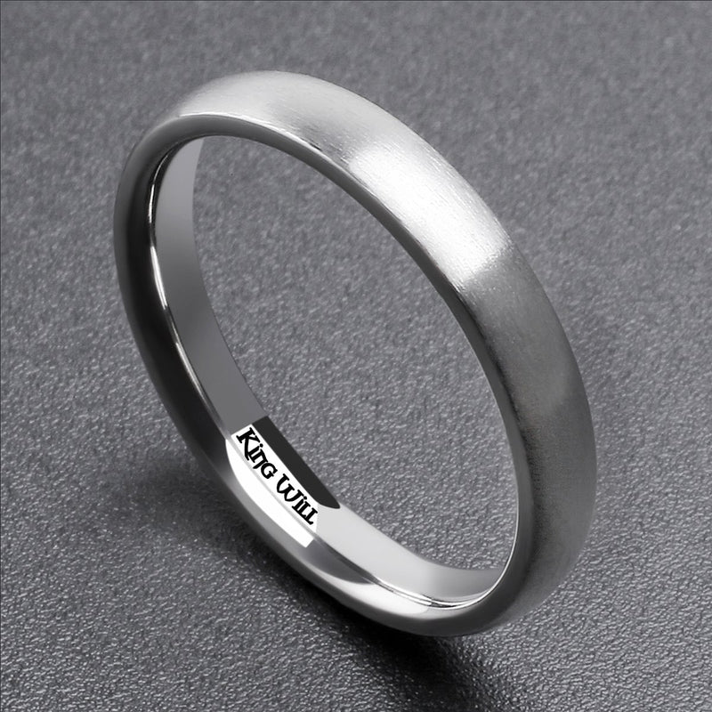 [Australia] - King Will Basic 3MM/5MM/7MM/9MM Titanium Ring Brushed/Matte Comfort Fit Wedding Band for Men 5 