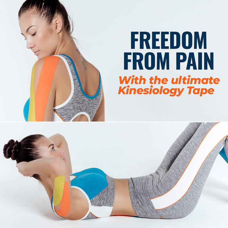 [Australia] - Kinesiology Tape - Beige/Skin (1 Pack) - Medical Grade Uncut 5cm x 5m Roll - Ideal for Athletic Sports Physio Strapping and Muscle Injury & Support - Includes eGuide (1 Pack) Beige 