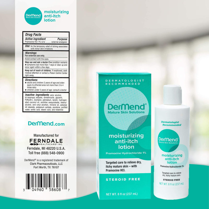 [Australia] - DerMend Moisturizing Anti Itch Lotion Target Care for Dry, Itchy, Mature Skin 8 Ounces 