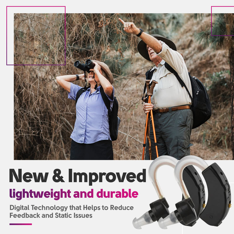 [Australia] - Digital Devices - Set of 2 devices, a Device and with Noise Reducing Feature for Adults, Seniors & Women, Black 