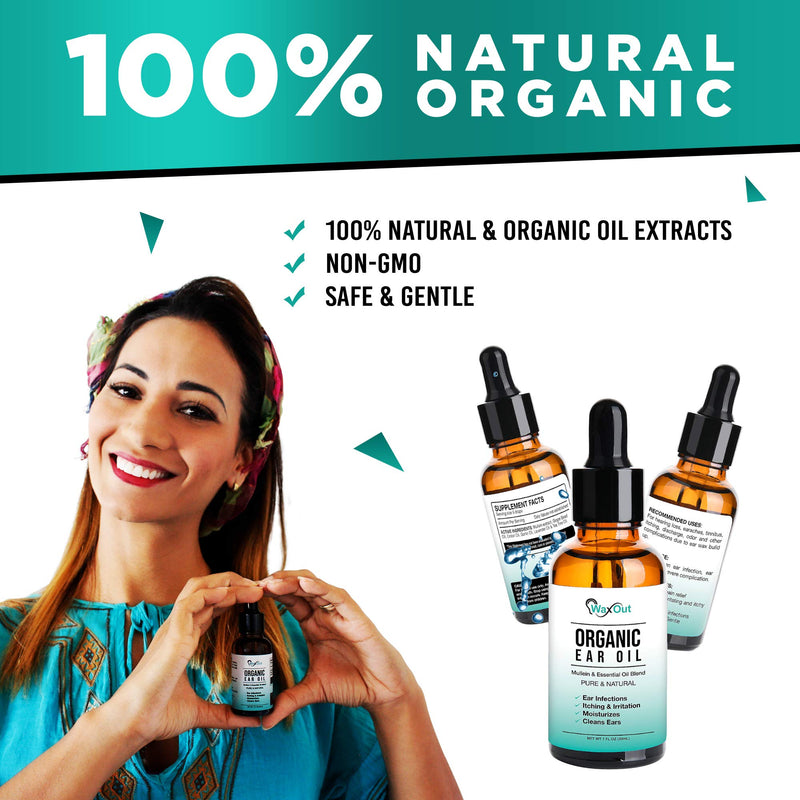 [Australia] - Natural Mullein Ear Wax Removal Oil & Cleaner with Garlic | Pain & Earache Drops | Earwax Softener, Moisturizer & Allergy Soothing | Tinnitus, Itching, Ringing, Infections & Clogged Ears Relief 