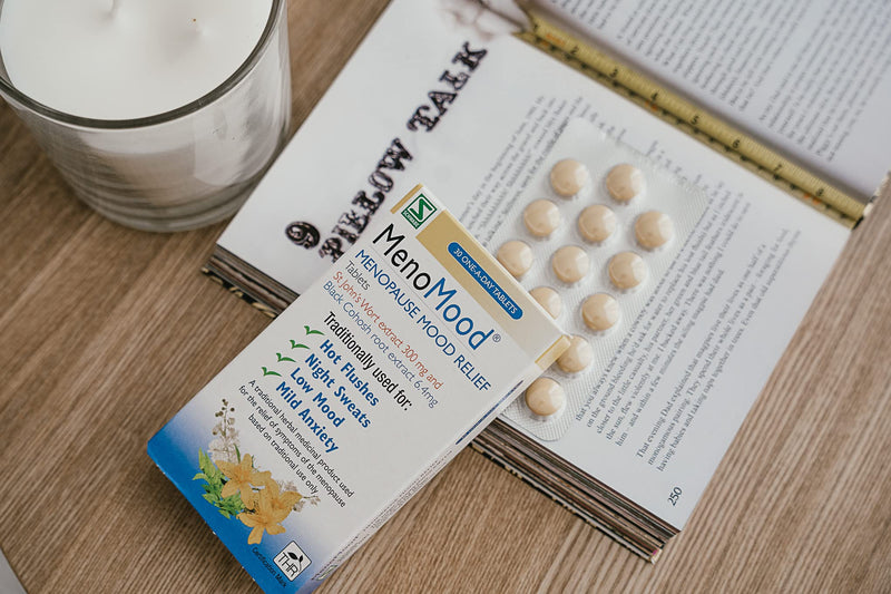 [Australia] - Schwabe Pharma - MenoMood - Menopause Mood Relief - St. John's Wort and Black Cohosh Extract - Traditionally Used for Hot Flushes, Night Sweats, Low Mood, Mild Anxiety - 30 Tablets 