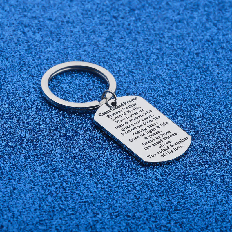 [Australia] - WUSUANED Coast Guard Gift Coast Guard Prayer Keychain Military Jewelry Deployment Gift 