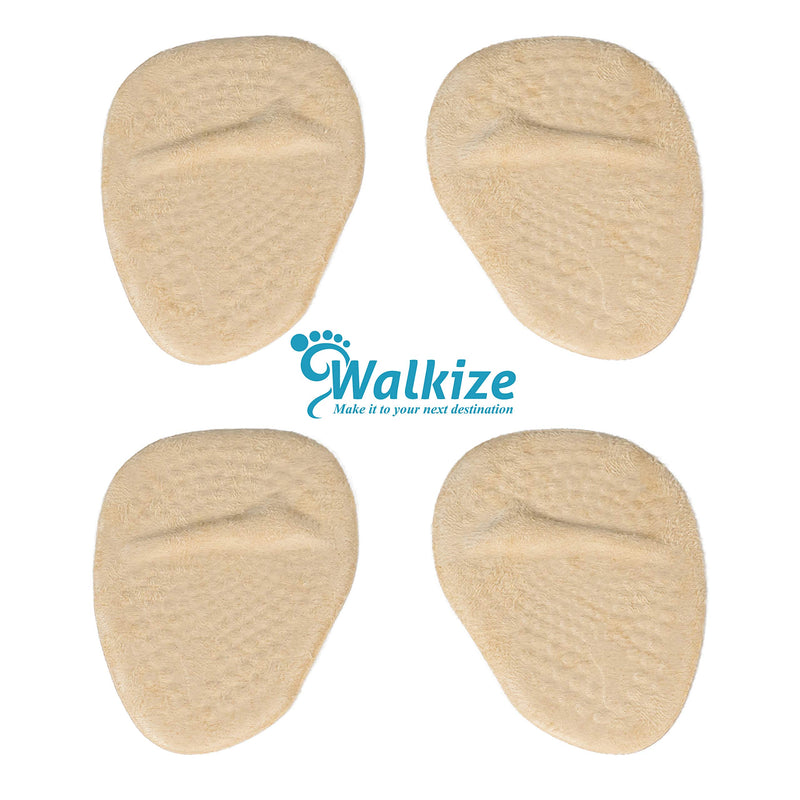 [Australia] - Metatarsal Pads | Metatarsal Pads for Women | Ball of Foot Cushions (2 Pairs Foot Pads) All Day Pain Relief and Comfort One Size Fits Shoe Inserts for Women (Beige) Beige 