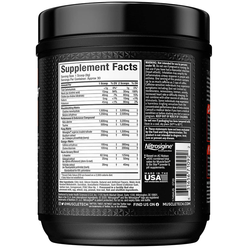 [Australia] - Pre Workout Powder | MuscleTech Vapor X5 | Pre Workout Powder for Men & Women | PreWorkout Energy Powder Drink Mix | Sports Nutrition Pre-Workout Products | Blue Raspberry (30 Servings)-Package Varies Blue Raspberry Fusion 30 Servings (Pack of 1) 