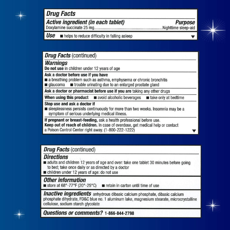 [Australia] - Unisom SleepTabs, Nighttime Sleep-aid, Doxylamine Succinate, 80 Tablets 80 Count (Pack of 1) 