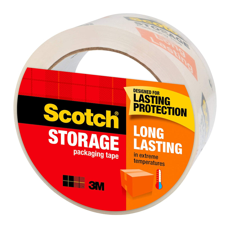 [Australia] - Scotch Long Lasting Storage Packaging Tape, 1.88" x 54.6 yd, Designed for Storage and Packing, Stays Sealed in Weather Extremes, 3" Core, Clear, 1 Roll (3650) 