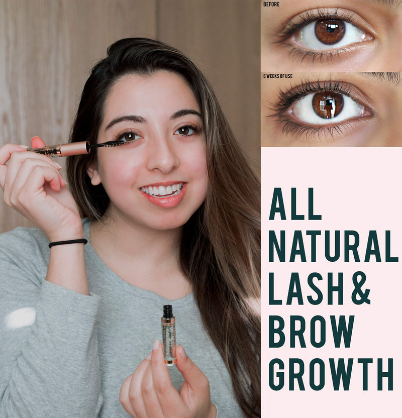 [Australia] - Castor Oil (2oz) + Custom Mascara Tube USDA Certified Organic, 100% Pure, Cold Pressed, Hexane Free by Live Fraiche. Stimulate Growth for Eyelashes, Eyebrows, Hair. Lash Growth Serum. Brow Treatment 