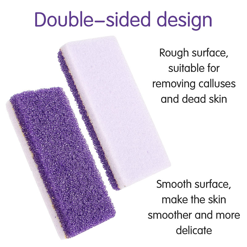 [Australia] - Bubuyun 10PCS Foot Pumice Stone for Feet Callus Remover Stone Pumice Stone for Hard Skin Double Sided Pumice Stone for Feet and Body(12 × 5 × 2.5cm, Purple) 