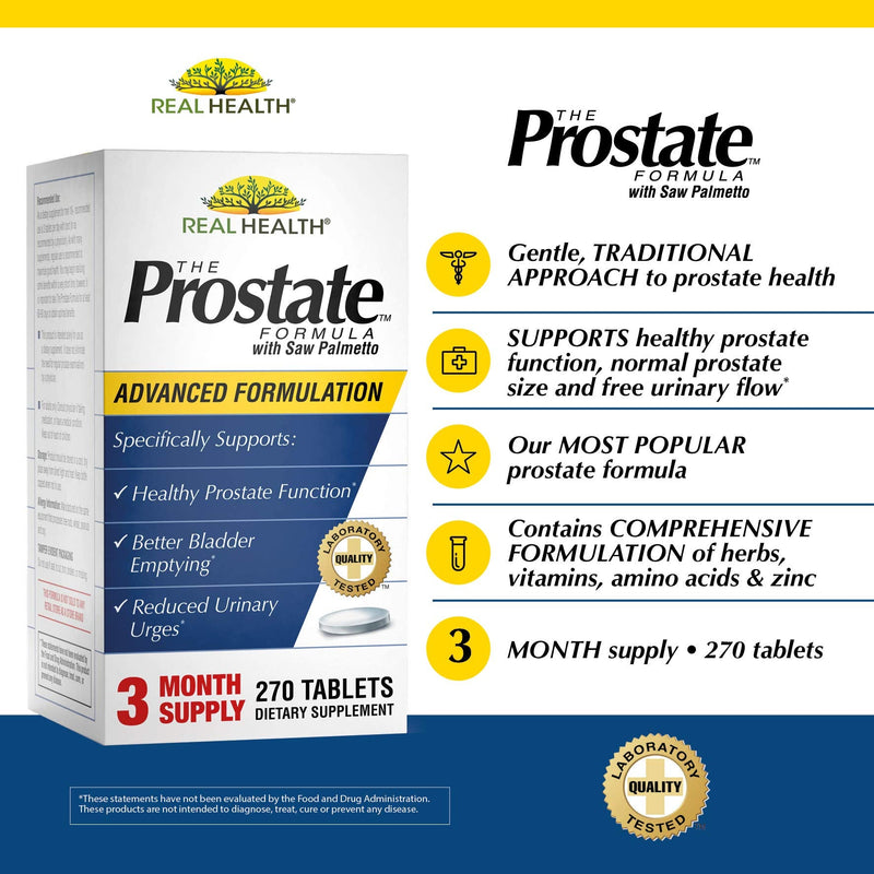 [Australia] - Real Health Laboratories The Prostate Formula with Saw Palmetto, 270 Tablets 270 Count (Pack of 1) 