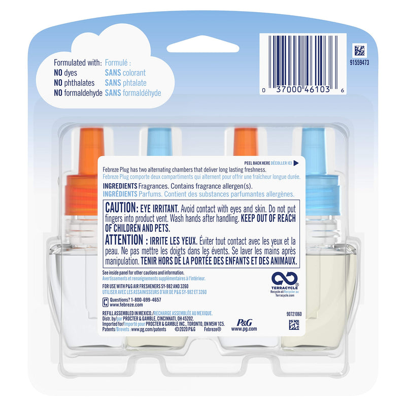 [Australia] - Febreze Plug in Air Freshener and Odor Eliminator, Scented Oil Refill, Hawaiian Aloha, 2 Count 0.87 Fl Oz (Pack of 2) A560 
