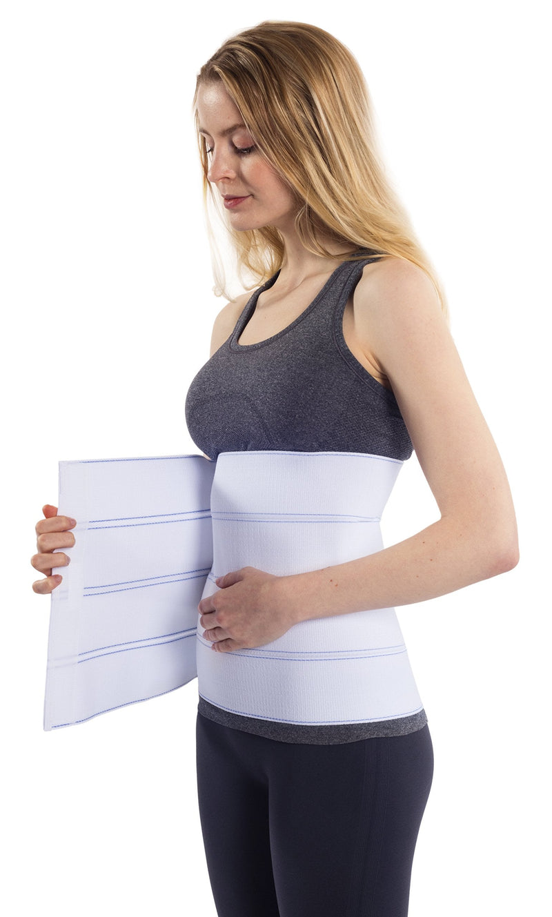 [Australia] - NYOrtho Abdominal Binder Lower Waist Support Belt - Compression Wrap for Men and Women (30" - 45") 4 Panel - 12" 4 Panel - 12" High 30-45 Inch (Pack of 1) 