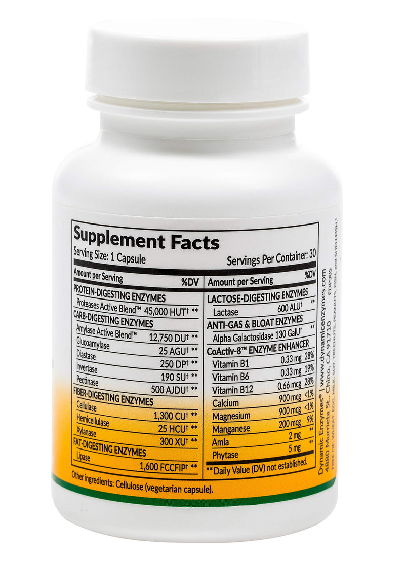 [Australia] - Eat E-Z Digestive Enzymes for Gut Health; Anti-Bloating; Digestive Enzyme for Immune Support | 30 Count 30 Count (Pack of 1) 