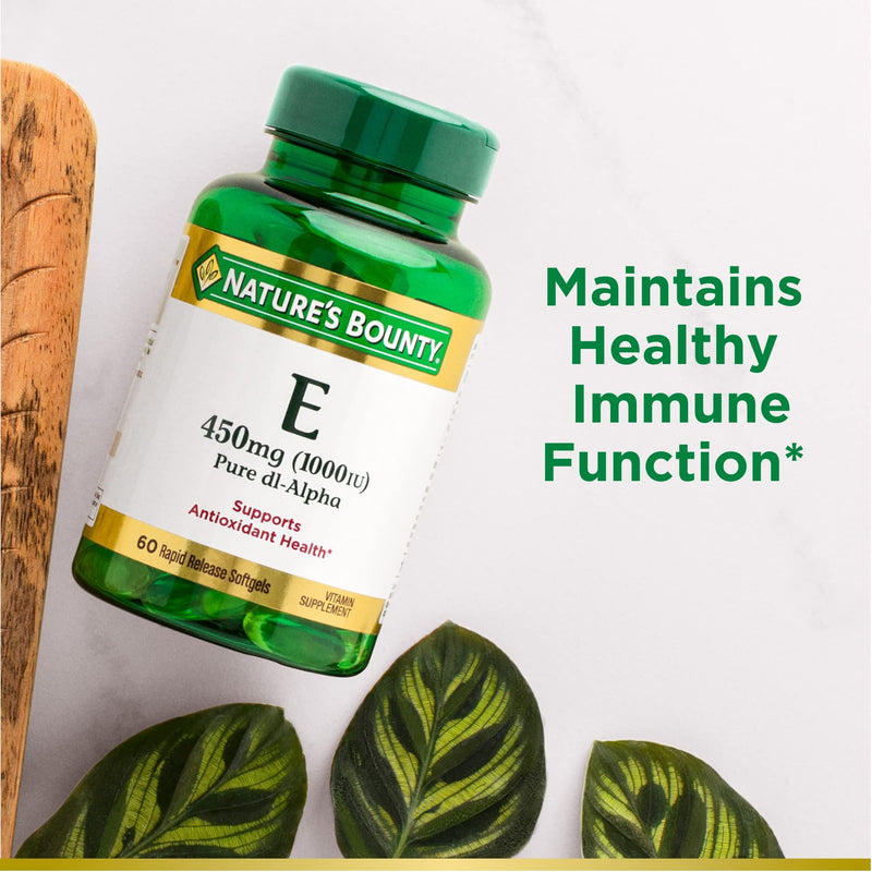 [Australia] - Nature's Bounty Vitamin E Rapid Release Softgels, 450 mg per Serving, 60 Count 