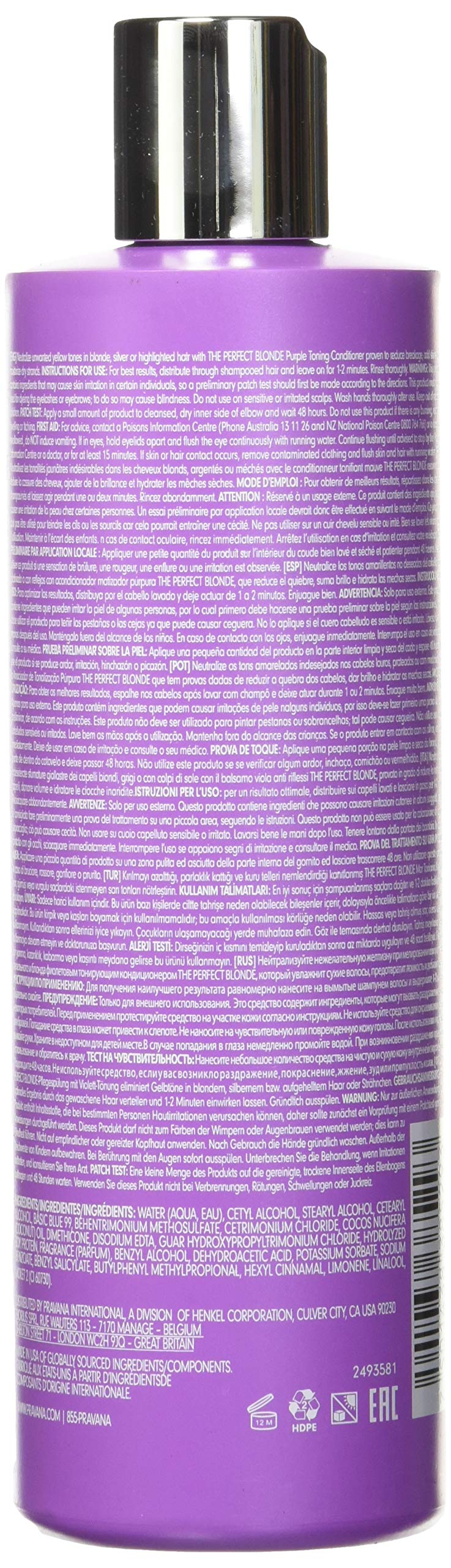 [Australia] - PRAVANA THE PERFECT BLONDE Purple Toning Conditioner 10.1 oz by Pravana 