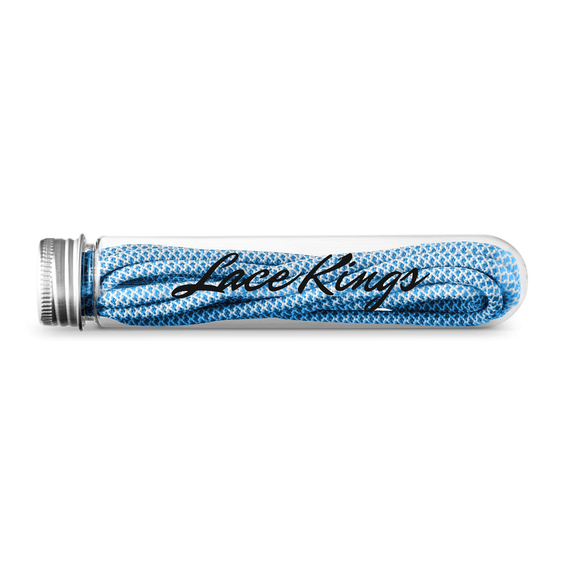 [Australia] - Lace Kings Round Rope Shoelaces 27 inch (69 cm) Blue/White 