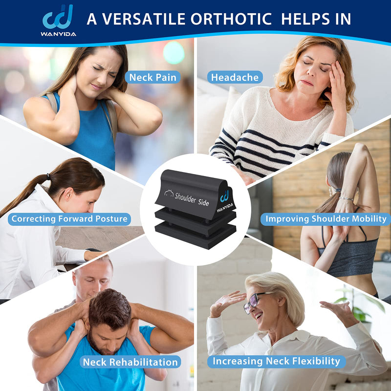 [Australia] - Neck and Shoulder Relaxer, Neck Stretcher Chiropractic Pillows for Pain Relief, Cervical Traction Device for Cervical Spine Alignment. 