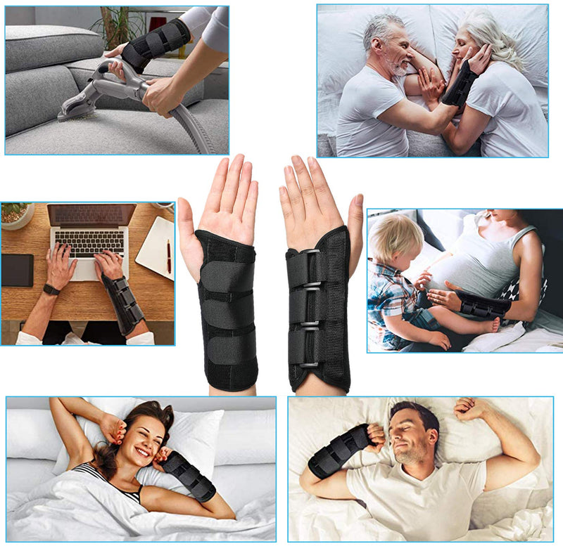 [Australia] - TANDCF Wrist Brace for Carpal Tunnel,Adjustable Night Wrist Support Brace with Splints Left Hand For Women & Men,Suitable For Injuries,Arthritis,Wrist Pain,Sprain,Sports(LH/Large/X-Large) 