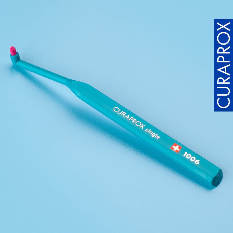 [Australia] - Curaprox CS 1006 Interdental Toothbrush, Assorted Colour. Manual Single Tuft Interdental Brush Ultra-Fine CUREN® Filaments 1 Count (Pack of 1) 