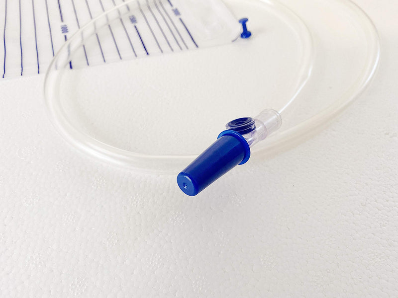 [Australia] - 1pc Pack of 2000ml Urine Drainage Bag with Integrated Bag Hanger and Lever Tap - Sterile Catheter Night Bags - Overnight Bedside Urine Bag 