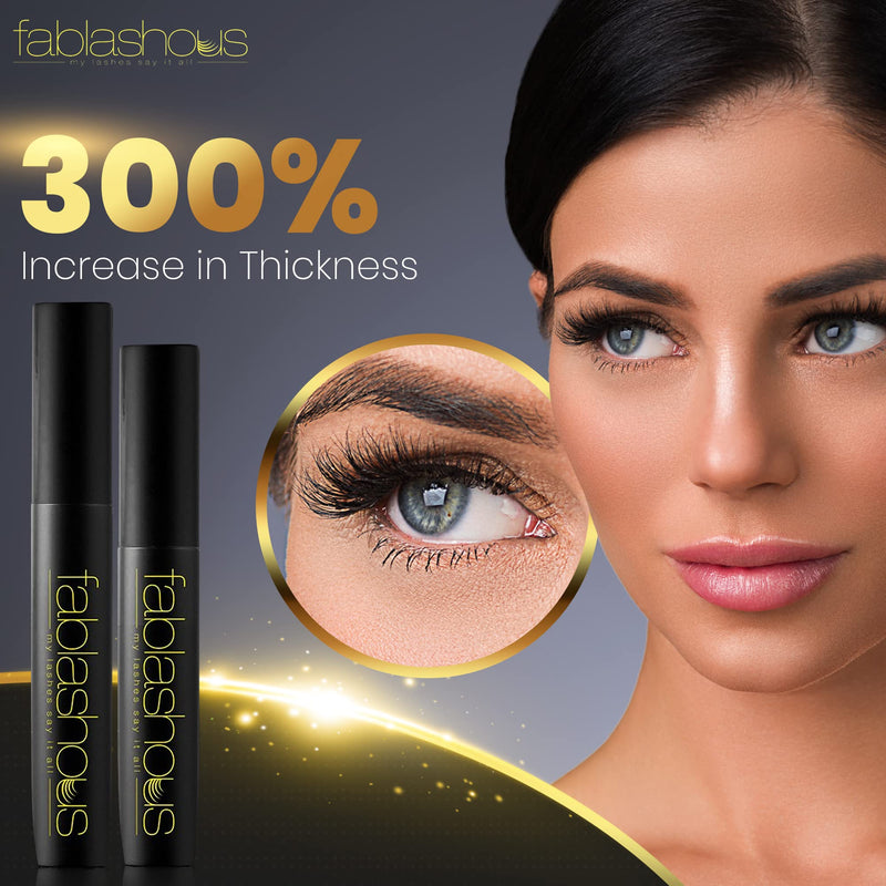 [Australia] - Fablashous 2-Piece 3D Thickening and Lengthening Black Natural Green Tea Fibre Lash Mascara Set1 Units 