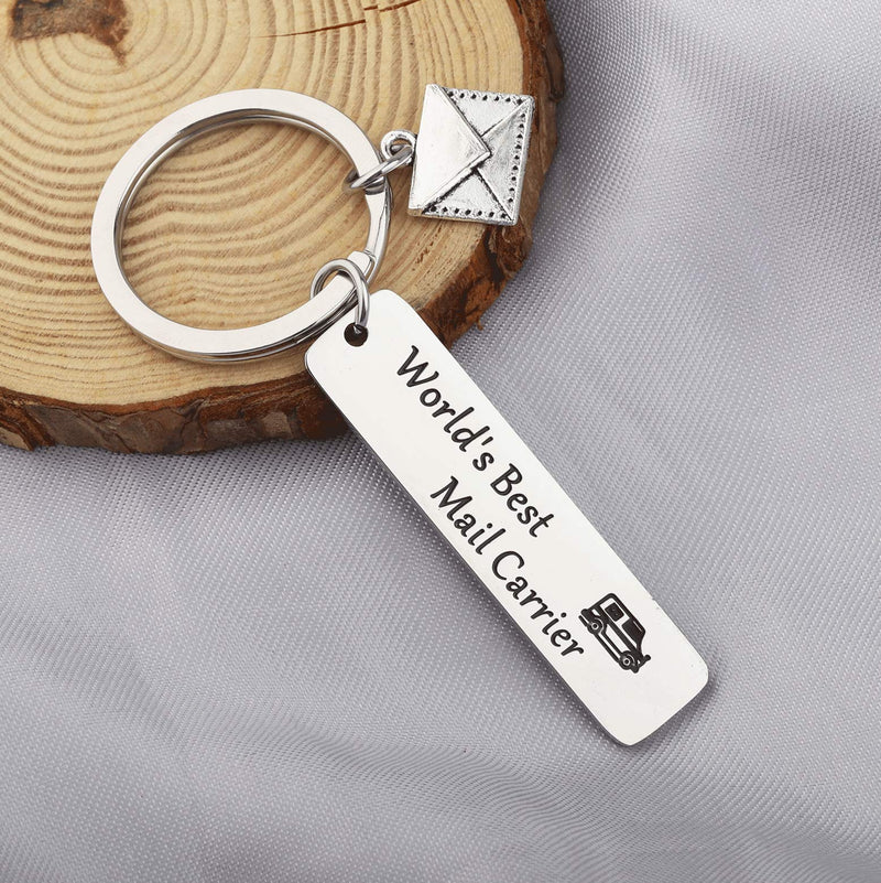 [Australia] - WSNANG World's Best Mail Carrier Keychain Mail Carrier Gift Mailman Gift Postman Gift Post Office Worker Gift Thank You Gift for Postal Worker Mail Carrier Keychain 