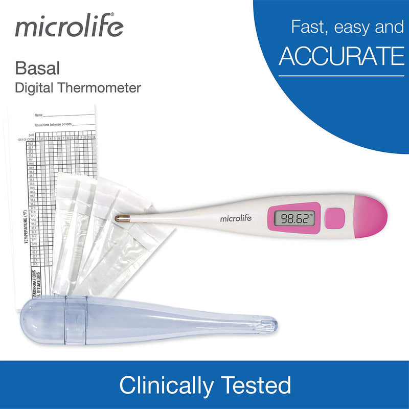 [Australia] - Microlife Digital Basal Thermometer for Fertility Tracking Ovulation, TTC Fertility with 1/100th Accurate Reads 