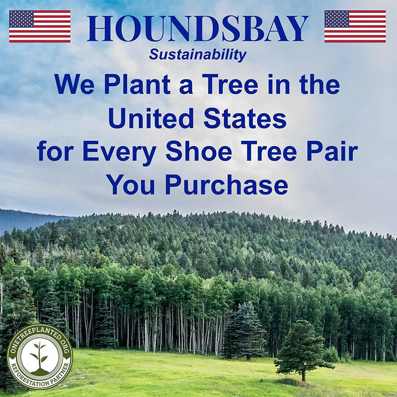 [Australia] - HOUNDSBAY Cedar Shoe Tree for Men | Wide Heel | Plants a Tree in USA Small / 6.5 - 7.5 