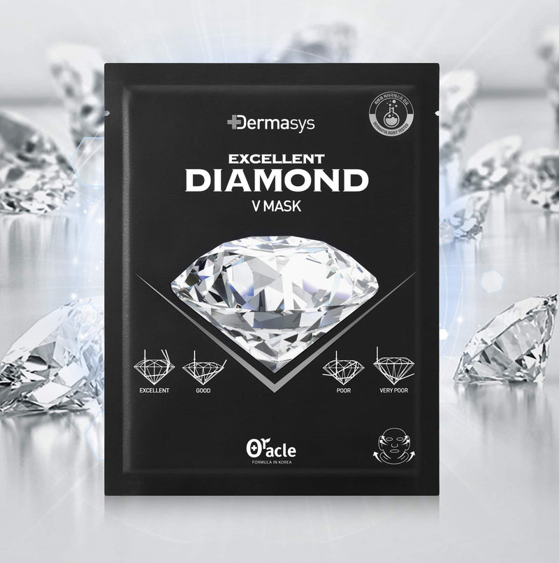[Australia] - DR.ORACLE Diamond V Mask Sheet, V Line Ear Hook Mask Korean (pack of 5) Dermatologist Tested, DERMASYS 