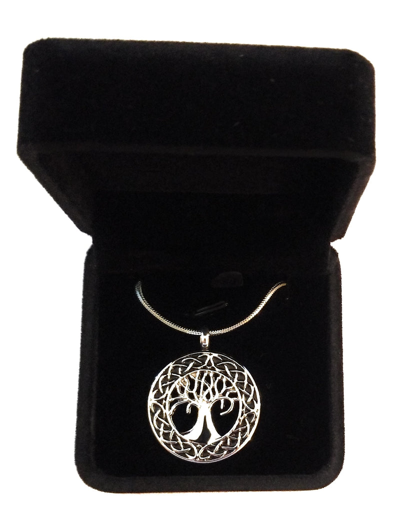 [Australia] - Celtic Tree of Life Urn Necklace - Cremation Jewelry Memorial Keepsake Pendant - Funnel Kit Included 