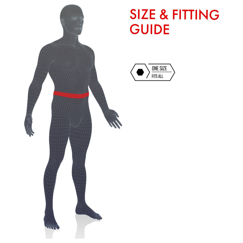 [Australia] - Vulkan Classic Back Support, One Size, Universal Fitting Lumbar Support Brace for Muscle Pain and Posing, Lower Back Belt for Lumbosacral Stability, Braces 