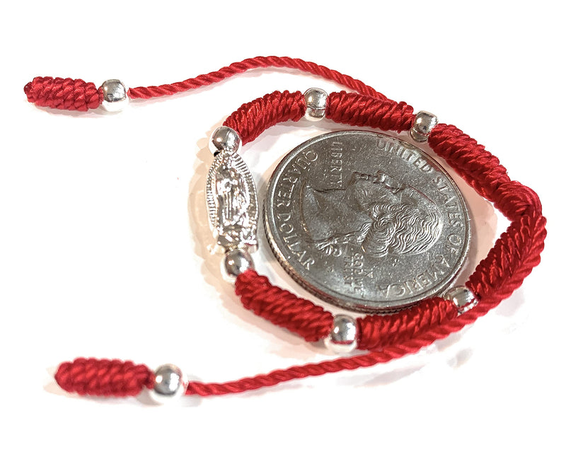 [Australia] - Kid/baby size red thread Virgen de Guadalupe bracelet 