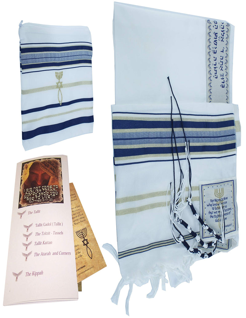 [Australia] - Medium size New Covenant Christian Prayer Shawl tallit (73 x 33 Inches) 