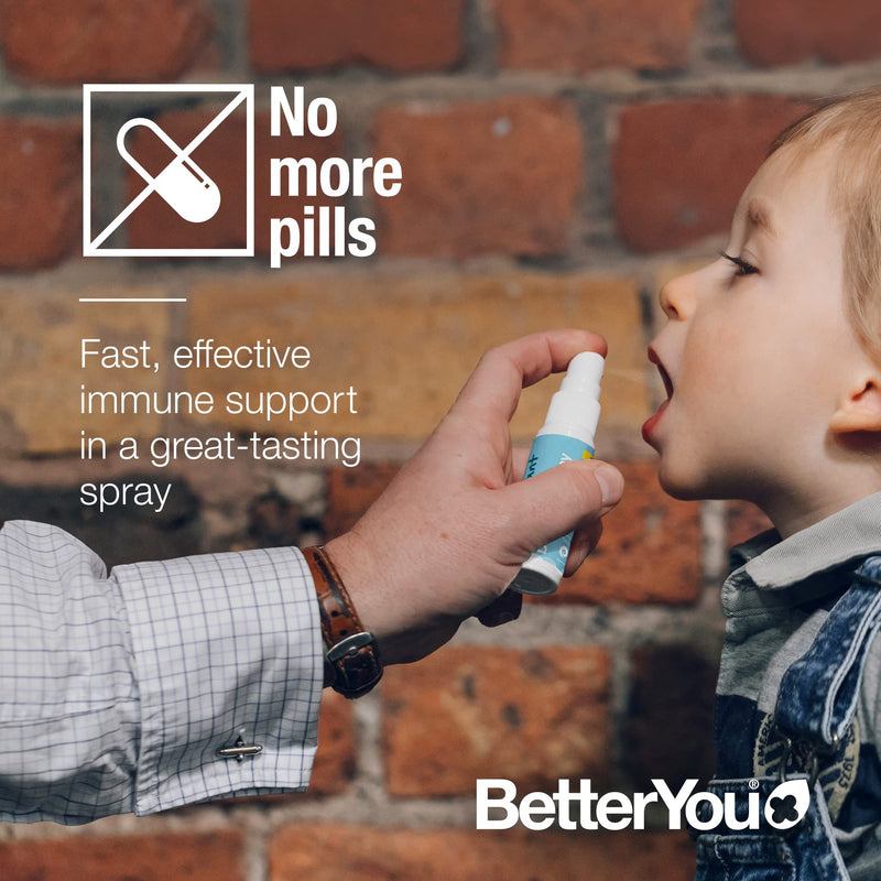[Australia] - BetterYou Infant Vitamin D Daily Oral Spray | 400 IU (10UG) of Vitamin D3 | Oral Vitamin D Supplement to Support Infant Development | Birth to 3 years | 15ml (100 Sprays) 