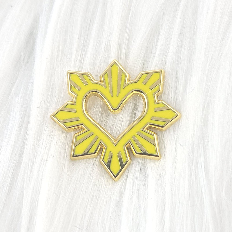 [Australia] - Philippines Country Enamel Pin, Filipino Sun heritage Pinoy Pride culture Heart Sun 