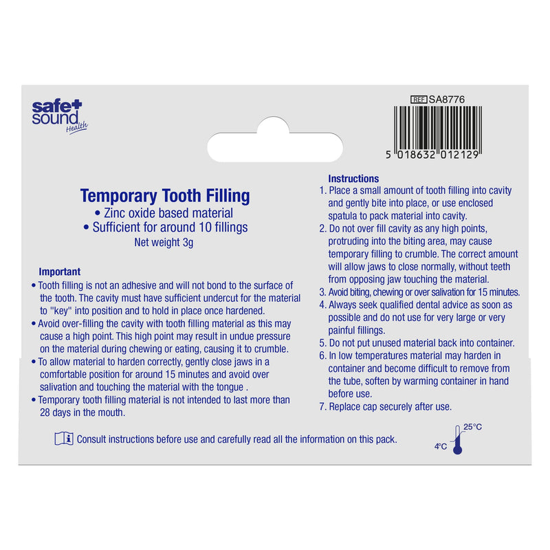 [Australia] - SAFE & SOUND Dental Temporary Tooth Filling 