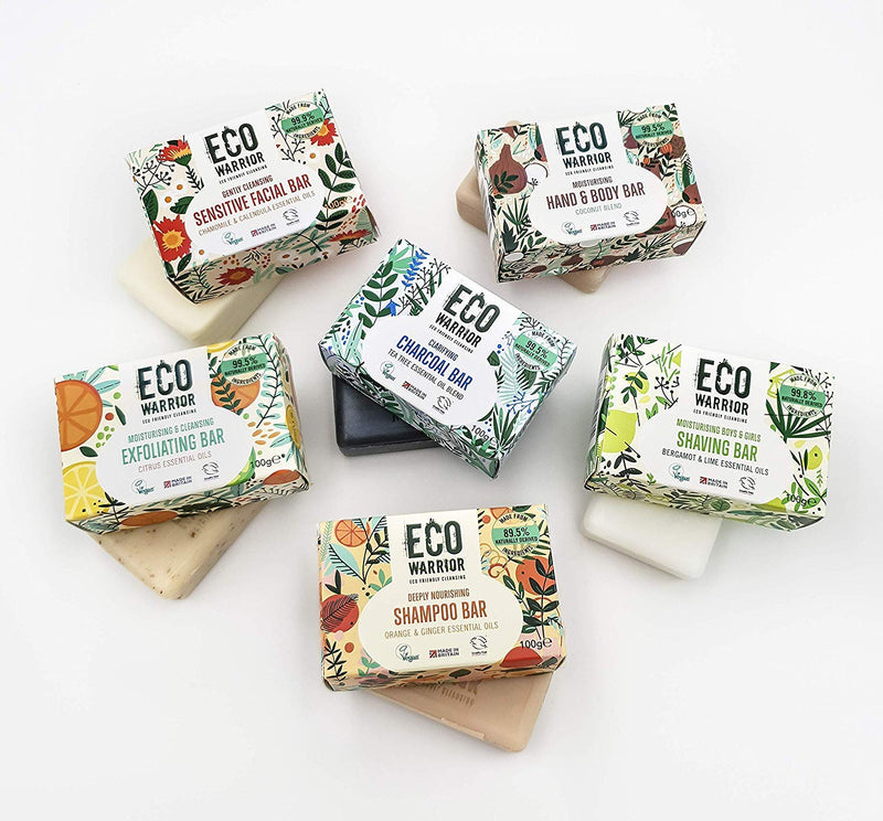 [Australia] - Eco Warrior Deeply Nourishing Shampoo Bar - Pink Clay and a Blend of Pure Orange & Ginger Essential Oils to Promote Healthy Hair - Natural, Eco Friendly, Vegan and Cruelty Free Shampoo - 100g 100 g (Pack of 1) 
