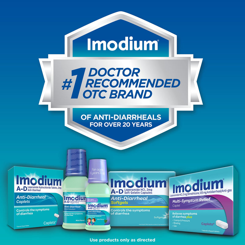 [Australia] - Imodium A-D Liquid Anti-Diarrheal Medicine with Loperamide Hydrochloride to Help Control Symptoms of Diarrhea Due to Acute, Active & Traveler's Diarrhea, Mint Flavor, 4 fl. oz 
