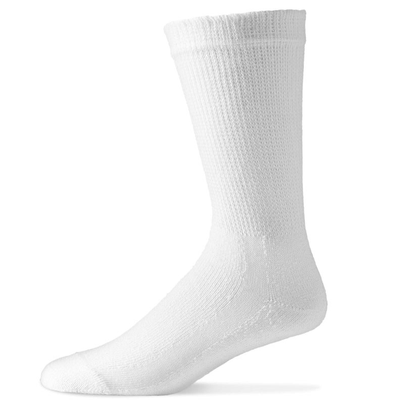 [Australia] - Diabetic Socks for Men - Crew Socks by Physicians' Choice Diabetic Socks - 12-Pack 13-15 White 