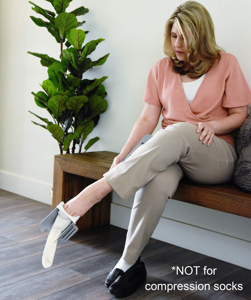 [Australia] - Sock Ox - Extended Length Sock Remover and Long Shoe Horn - Easy On and Off Stocking Slider - Dressing Aid for Senior Men and Women 