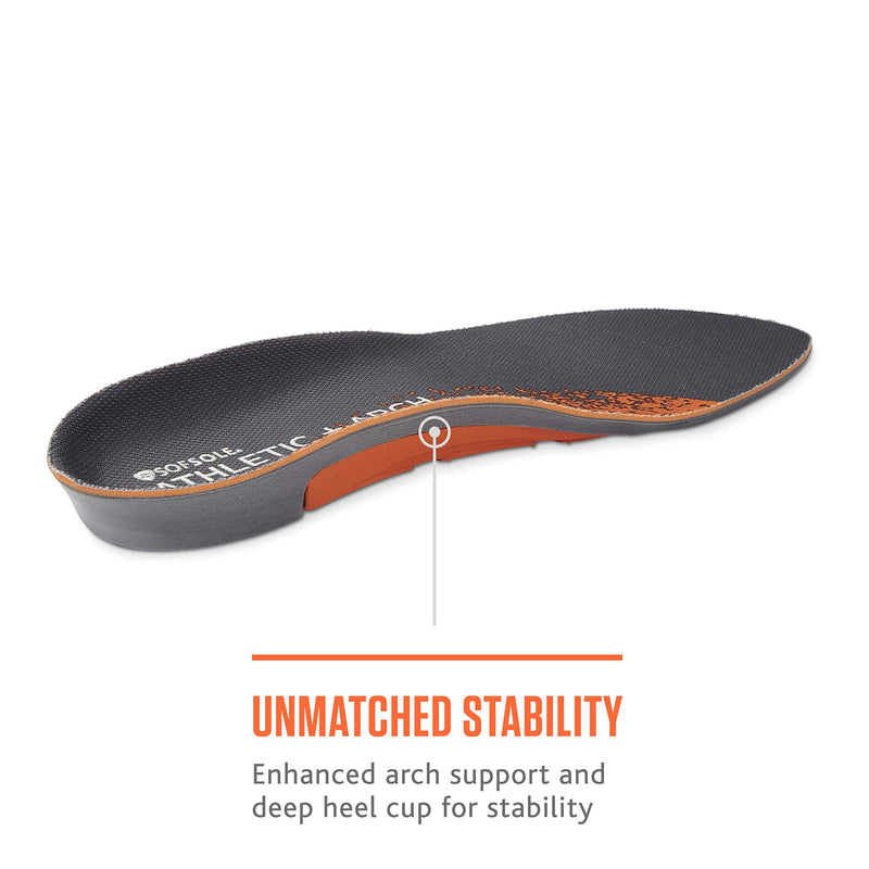 [Australia] - Sof Sole Women's Athletic High Arch Performance Full-Length Insole Women's 8-11 