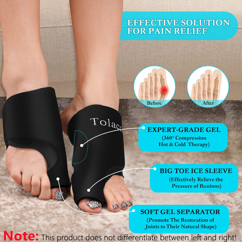 [Australia] - Foot Ice Packs Big Toe for Pain Relief, Flexible Cold Pack for Bunion Relief, Reusable Gel Ice Pack for Hot and Cold Therapies, Ice Pack for Swelling, Sprained, Bruises, Post-Surgery Recovery 