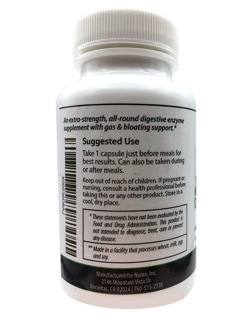 [Australia] - Vegan Digestive Enzymes Elite with Lipase to Support Break Down of Fats - Gas & Bloating Support - Vegetarian, Vegan & Gluten Free | 90 caps | GoodApple Nutritionals 