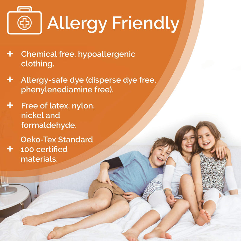 [Australia] - Remedywear Eczema Sleeves for Arms, Legs, Elbows, Knees - Babies to Adults - Inflammation Relief with TENCEL and Zinc, 1 Pair (Black, Size 3) Black Size 3 (1 Pair) 