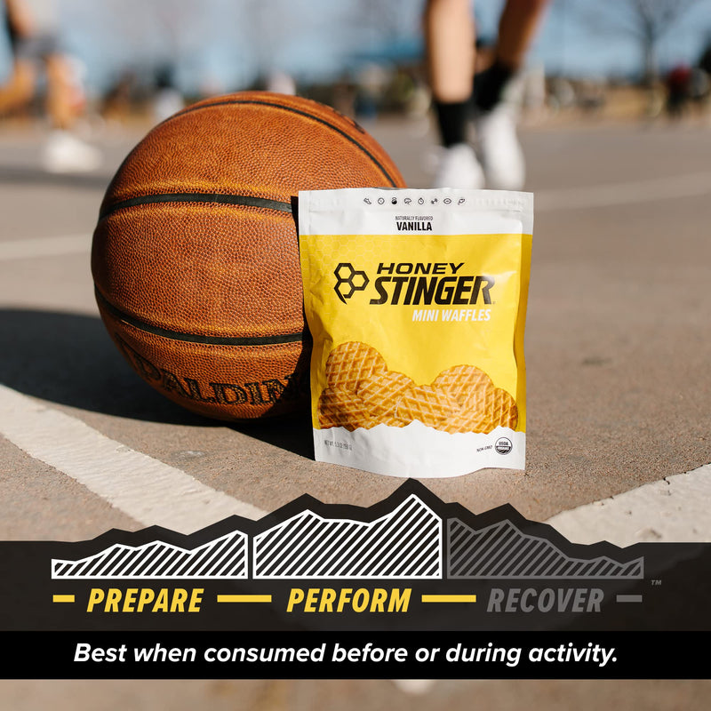 [Australia] - Honey Stinger Organic Mini Vanilla Waffles | Energy Stroopwafel for Exercise, Endurance and Performance | Sports Nutrition for Home & Gym, Pre and Post Workout | 1 Bag, 5.3 Ounce 5.3 Ounce (Pack of 1) 