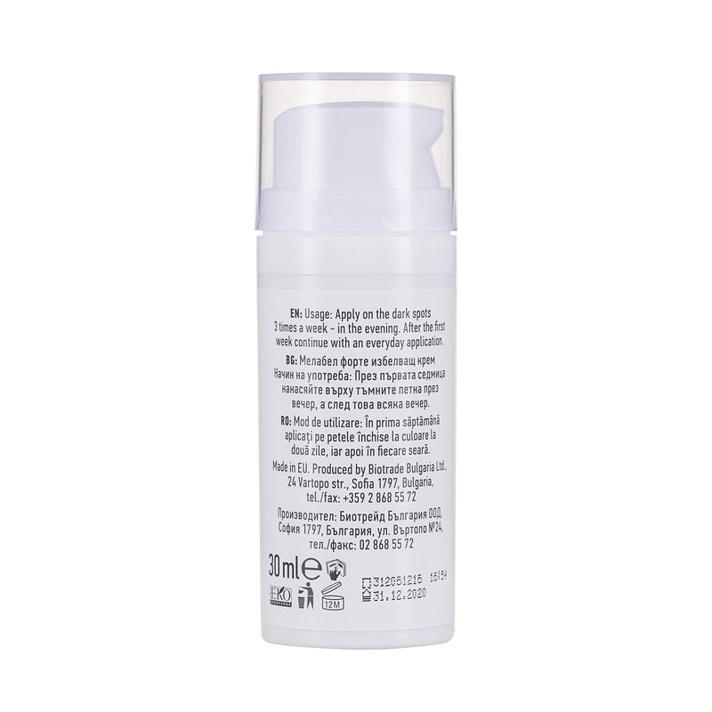 [Australia] - Melabel Whitening Forte Face Cream 30 ml, With Kojic and Phytic acid and Vitamin C, Lightens Resistant Dark Spots by Biotrade 